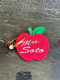 Teacher Apple bagtag